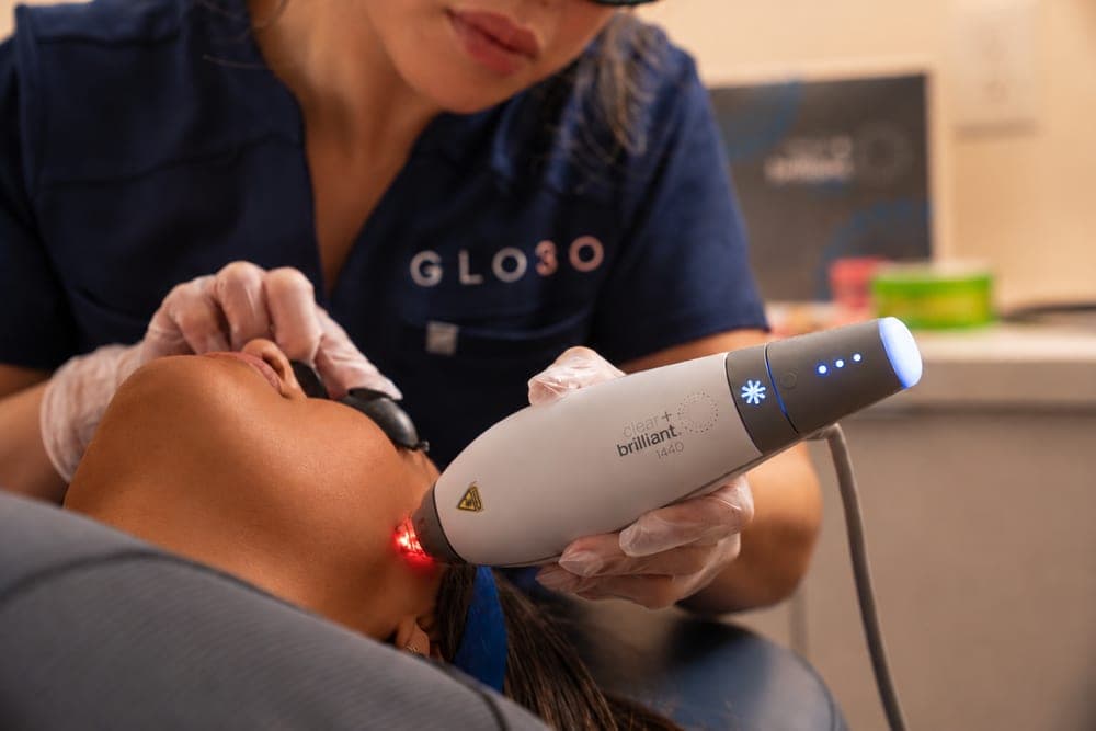 Clear + Brilliant Laser Facial treatment at GLO30